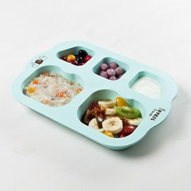 [I-BYEOL Friends] Infant Plate, Mint_ Baby Toddler Plate, Divided Plate, Microwave Dishwasher Safe, BPA Free _ Made in KOREA
